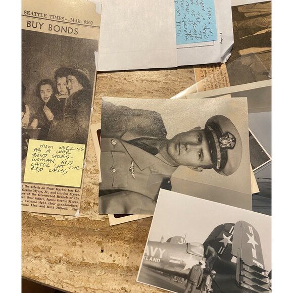 World War II Era Navy Photos & Newspaper Clippings Collection - Picture 6 of 7